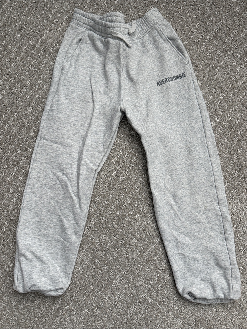 Abercrombie & Fitch Light Heather Gray Kids Sweatpants